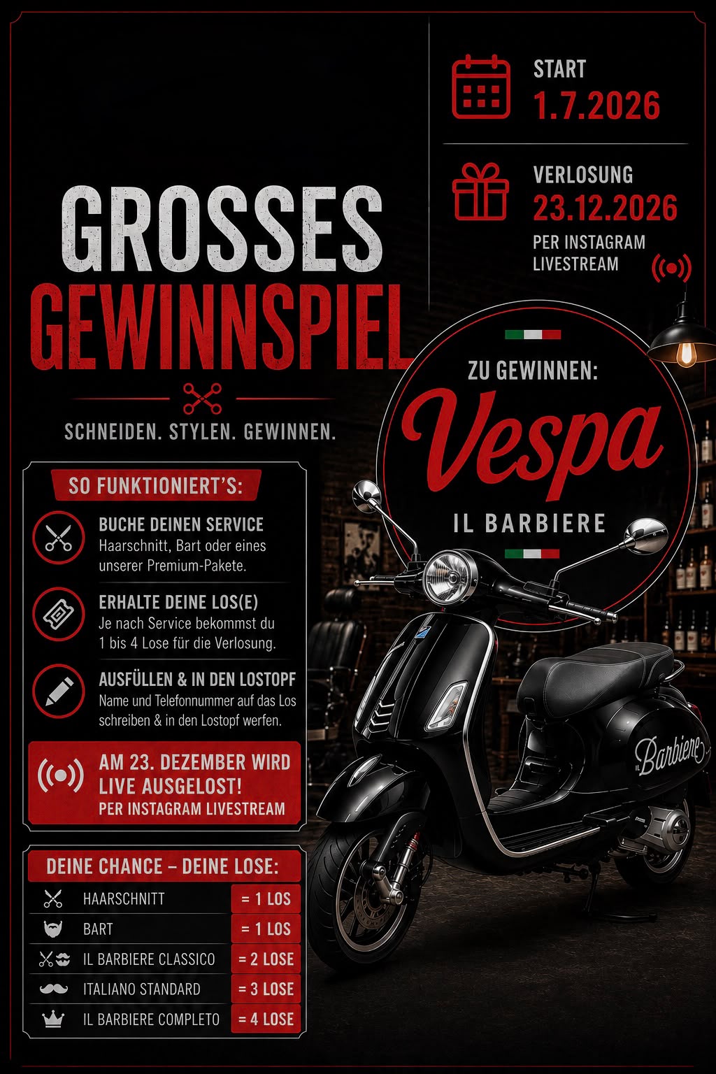 Gewinnspiel Herrenfriseur in Asperg